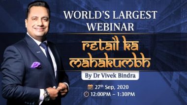 Bada Business 'Retail Ka Mahakumbh' 2020: Dr Vivek Bindra to Share Business Expansion Strategies During World's Largest Webinar on September 27