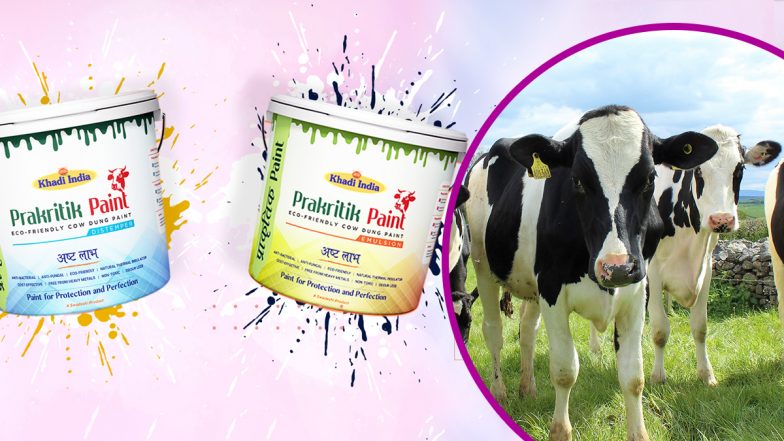 Khadi Prakritik Paint: युवा उद्यमियों के पास सुनहरा मौका, गाय के गोबर से ‘खादी प्राकृतिक पेंट’ बनाने वाली पहली यूनिट शुरू