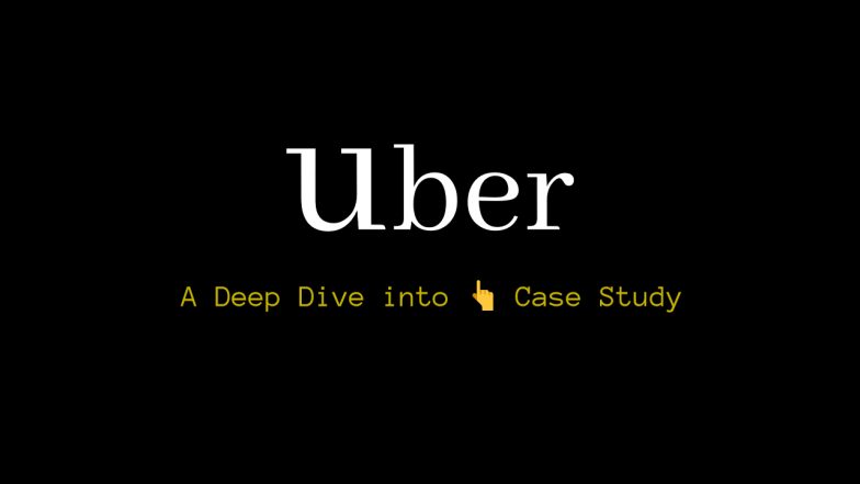 Transportation Landscape: A Deep Dive into the Uber Case Study