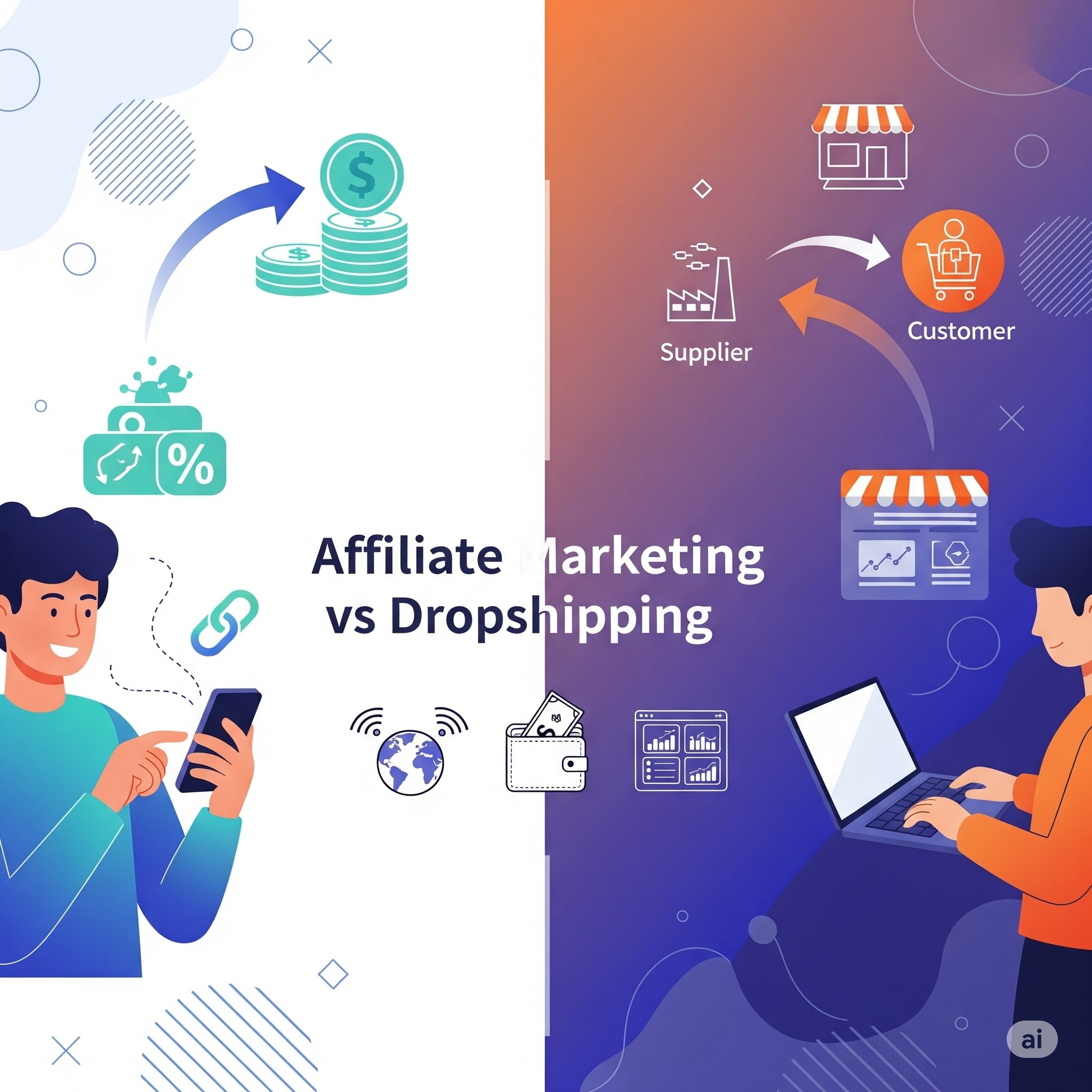 Affiliate Marketing vs Drop-shipping – 2025 में कौन सा बिज़नेस बेहतर है? 